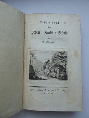 Seller image for Beschreibung der Hohen Karls-Schule zu Stuttgart. for sale by Antiquariat Heinzelmnnchen