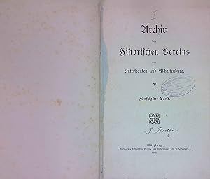 Bild des Verkufers fr Das Archiv des Historischen Vereins von Unterfranken und Aschaffenburg. Bd.50 zum Verkauf von books4less (Versandantiquariat Petra Gros GmbH & Co. KG)