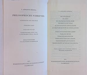 Bild des Verkufers fr Philosophische Schriften: II. BAND: Dialoge VII - XII (Lateinisch und deutsch) zum Verkauf von books4less (Versandantiquariat Petra Gros GmbH & Co. KG)