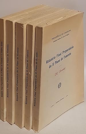 Relatório Final Preparatório do II Plano de Fomento (9 Teile in 5 Büchern) - Estudos Gerais/ Agri...