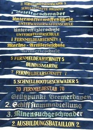 19 Mützenbänder der Deutschen Marine