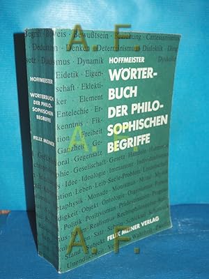 Bild des Verkufers fr Wrterbuch der philosophischen Begriffe (Philosophische Bibliothek Band 225) zum Verkauf von Antiquarische Fundgrube e.U.