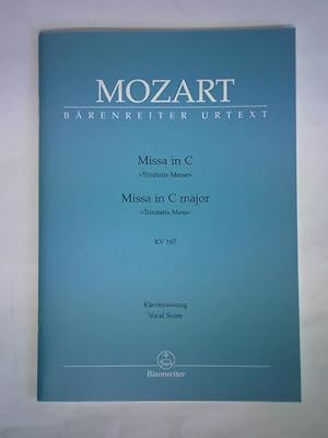 Seller image for Missa in C Trinitatis-Messe. Klavierauszug nach dem Urtext der Neuen Mozart-Ausgabe = Missa in C major Trinitatis Mass. Vocal Score based on the Urtext of the New Mozart Edition. KV 167 for sale by Celler Versandantiquariat