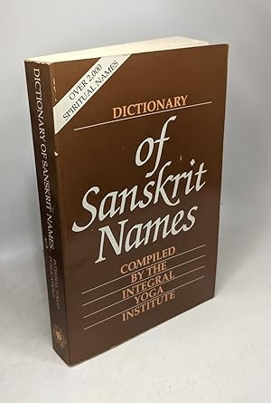 Bild des Verkufers fr Dictionary of Sanskrit Names zum Verkauf von crealivres