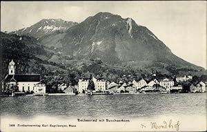 Ansichtskarte / Postkarte Beckenried Kt. Nidwalden Schweiz, Teilansicht, Buochserhorn