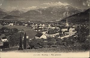 Bild des Verkufers fr Ansichtskarte / Postkarte Monthey Kanton Wallis Schweiz, Gesamtansicht zum Verkauf von akpool GmbH