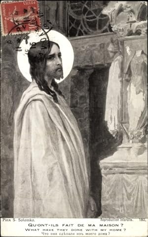 Künstler Ansichtskarte / Postkarte Solomko, Jesus mit Heiligenschein