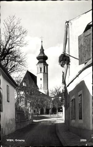 Ansichtskarte / Postkarte Wien 19 Döbling Grinzing, Straße, Turm