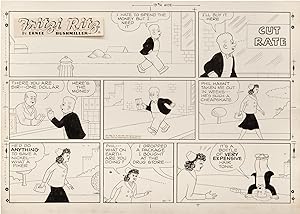 Original artwork for Fritzi Ritz comic strip, November 19, 1961