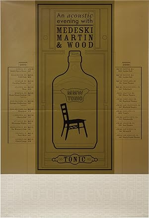 Original poster for Medeski Martin and Wood's 2000 acoustic tour