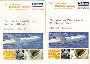 Imagen del vendedor de Technisches W?rterbuch f?r die Luftfahrt. 2 B?nde: Deutsch ? Englisch / Englisch - Deutsch a la venta por Antiquariat Hans Wger