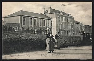 Carte postale Civray, Les Ecoles de Filles