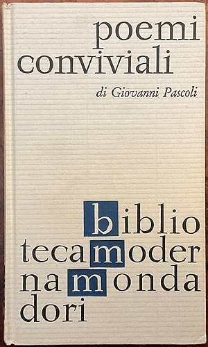 Poemi conviviali Biblioteca Moderna Mondadori 1964
