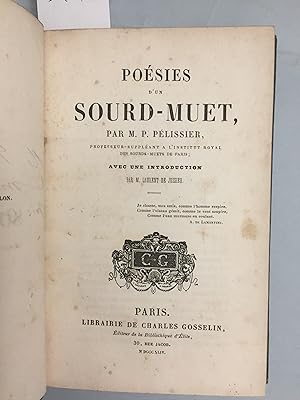 Poésies d'un sourd-muet