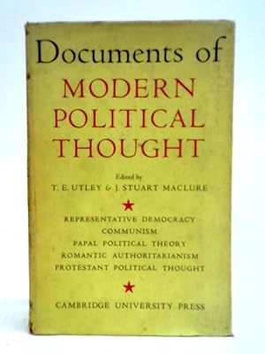 Bild des Verkufers fr Documents Of Modern Political Thought zum Verkauf von World of Rare Books