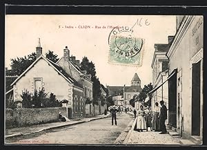 Carte postale Clion, Rue de l'Hospice