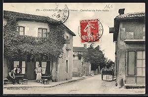 Carte postale Champigny, Carrefour du Puits Robin