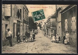 Carte postale Palluau, Rue Basse, vue de la rue