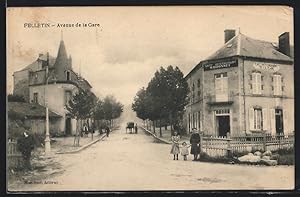 Carte postale Felletin, Avenue de la Gare