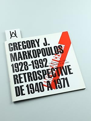 Immagine del venditore per Gregory J. Markopoulos, 1928 - 1992. Retrospective de 1940  1971. venduto da Antiquariat Uhlmann