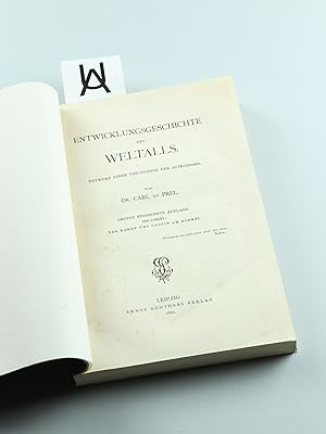 Seller image for Entwicklungsgeschichte des Weltalls. Entwurf einer Philosophie der Astronomie. for sale by Antiquariat Uhlmann