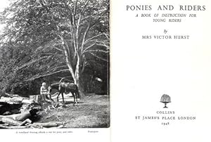 Imagen del vendedor de PONIES AND RIDERS ~ A Book of Instruction for Young Riders a la venta por WeBuyBooks 2