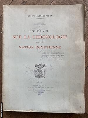 Seller image for Coup d'oeil sur la chronologie de la nation gyptienne for sale by Librairie Alain Brieux