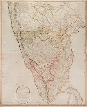 Image du vendeur pour A Map of the Peninsular of India from the 19th degree north latitude to Cape Comorin. mis en vente par Shapero Rare Books
