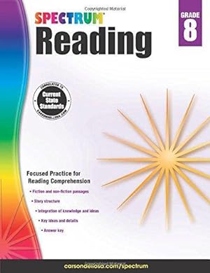 Bild des Verkufers fr Spectrum Reading Workbook, Grade 8: Volume 61 zum Verkauf von WeBuyBooks