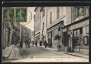 Carte postale Thiviers, Rue du Général-Lamy
