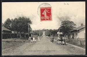 Carte postale Castets-des-Landes, Sur la Route de Dax