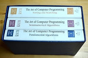 Seller image for The Art of Computer Programming, 3 Volumes: 1. Fundamental Algorithms (3rd edition); 2. Seminumerical Algorithms (3rd edition); 3. Sorting and Searching (2nd edition) for sale by HALCYON BOOKS