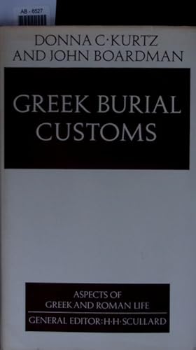 Bild des Verkufers fr Greek burial customs. zum Verkauf von Antiquariat Bookfarm