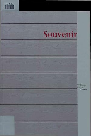 Imagen del vendedor de Souvenir. 12. November 1992 bis 10. Januar 1993 a la venta por Antiquariat Bookfarm