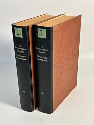 La Documentation Francaise. Chronologie Internationale 1962 et 1963. 2 Volumes. (= Supplément bi-...