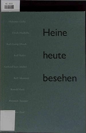 Bild des Verkufers fr Heine Heute Besehen. Graphische Arbeiten aus der DDR. zum Verkauf von Antiquariat Bookfarm