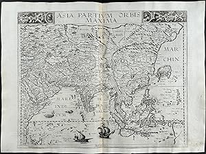 Image du vendeur pour Map of Asia (Asia, Partium Orbis Maxima) mis en vente par Trillium Antique Prints & Rare Books