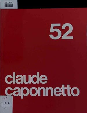 Imagen del vendedor de Claude Caponnetto. a la venta por Antiquariat Bookfarm