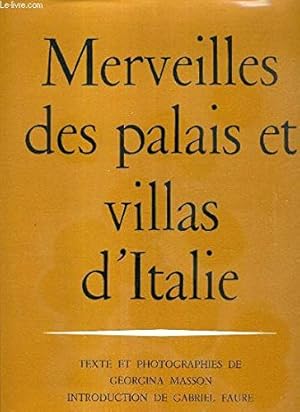 Imagen del vendedor de Merveilles des palais et villas d'Italie. a la venta por Ammareal