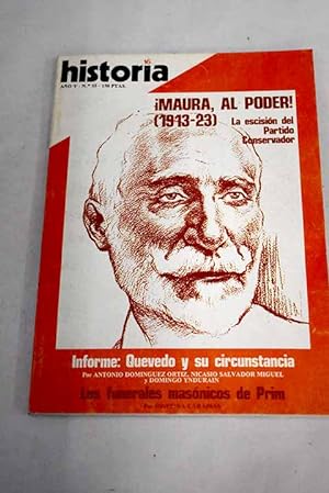 Imagen del vendedor de Historia 16, Ao 1980, n 55:: Tres rutas de la trata africana; Las milicias populares en Catalua: 1936-1937; Maura, al poder!; Quevedo y su circunstancia; Un hombre del barroco; Maestro del lenguaje; El coste de la vida en Roma: condiciones sociales y poder adquisitivo; El bogomilismo: hereja bulgara; Pern al poder a la venta por Alcan Libros