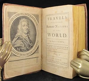 Imagen del vendedor de TRAVELS INTO SEVERAL REMOTE NATIONS OF THE WORLD, by Lemuel Gulliver, First a Surgeon, and then a Captain of several Ships. To which are prefix'd, Several Copies of Verses Explanatory and Commendatory; never before printed a la venta por Buddenbrooks, Inc.