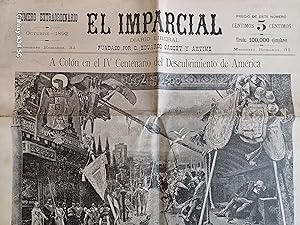 Seller image for Periodico, El Imparcial, octubre 1892. IV centenario del descubrimiento de America por Colon. Numero extraordinario for sale by aramaiobrothers