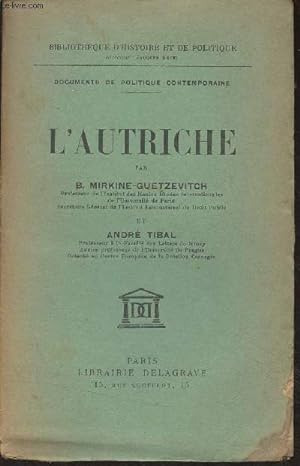 Seller image for L'Autriche - "Bibliothque d'histoire et de politique" for sale by Le-Livre