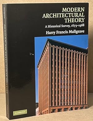 Bild des Verkufers fr Modern Architectural Theory _ A Historical Survey, 1673-1968 zum Verkauf von San Francisco Book Company