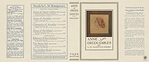 Facsimile Dust Jacket ONLY Anne of Green Gables
