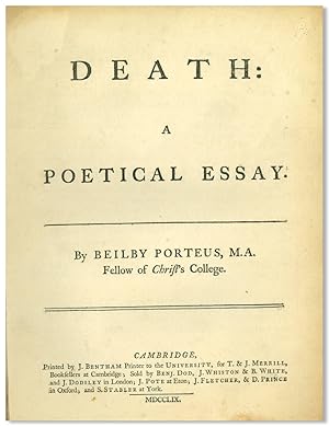 DEATH: A POETICAL ESSAY