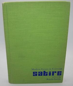 Seller image for Satire: Modern Essays in Criticism for sale by Easy Chair Books