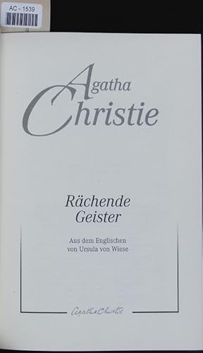 Seller image for Rchende Geister for sale by Antiquariat Bookfarm