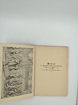 Neudruck der Preußischen Krönungs-Geschichte von Johann von Besser. 1702.