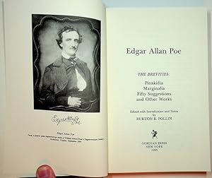 Bild des Verkufers fr Collected Writings of Edgar Allan Poe, Vol 2, Edgar Allan Poe: The Brevities: Pinakidia, Marginalia, Fifty Suggestions and Other Works zum Verkauf von Kuenzig Books ( ABAA / ILAB )